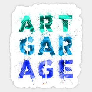 Street Art Garage Splash Graffiti Sticker